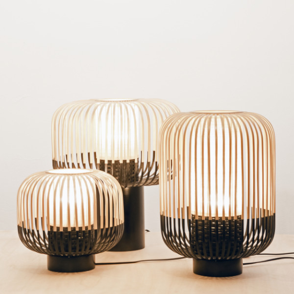 Lámpara de mesa Bamboo light negro
